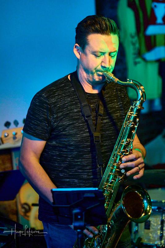 saxofonist Wim Timperman tijdens Jazzathome 2024