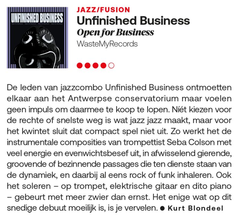 recensie album door Kurt Blondeel